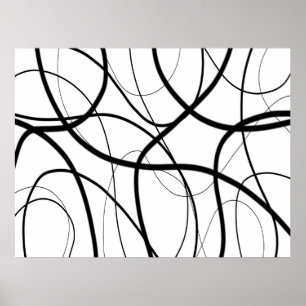 Uttryck i svartvitt poster