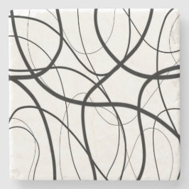 Uttryck i svartvitt stenunderlägg