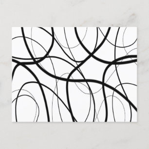 Uttryck i svartvitt vykort