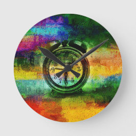 Uttryck och kommunikation | Zazzle_Growshop Rund Klocka