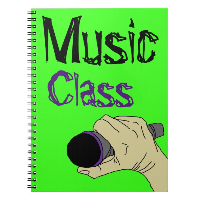 uttryck själv, anteckningsbok för musikklass (Framsidan)