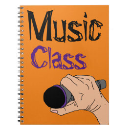 uttryck själv, anteckningsbok för musikklass