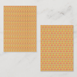 Uttryck Stil med kraftig Orange och Gult Visitkort