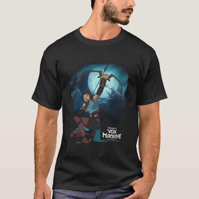 Uttrycket av Vox Machina Vex med ben och pil T Shirt (Framsida)