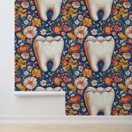 Uttryckism blomstrad tand dentalt kliniskt decor