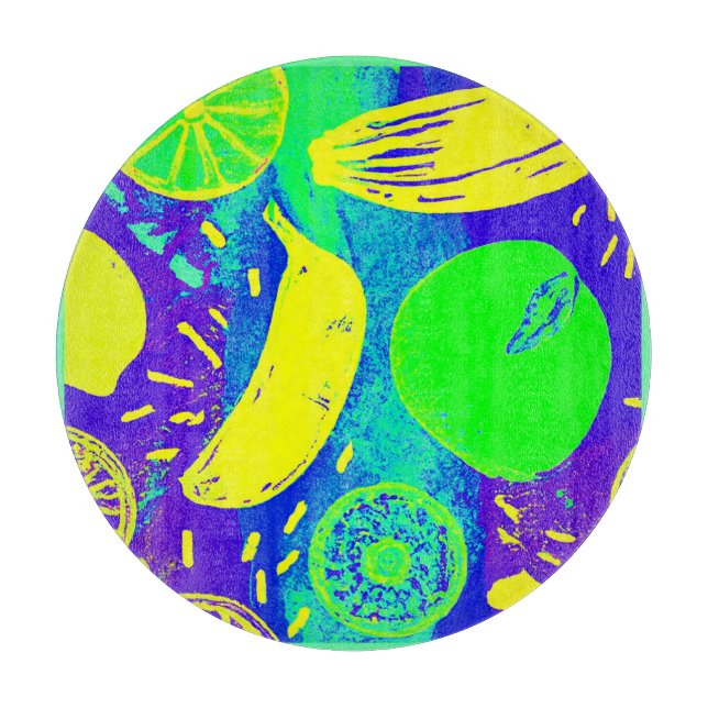 Uttrycklig frukt Neon Färg Mönster Art (Framsidan)