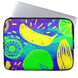 Uttrycklig frukt Neon Färg Mönster Art Laptop Fodral