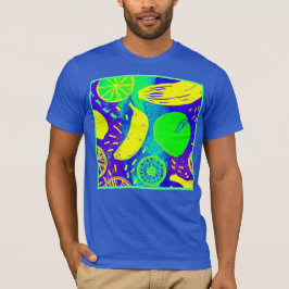 Uttrycklig frukt Neon Färg Mönster Art T Shirt