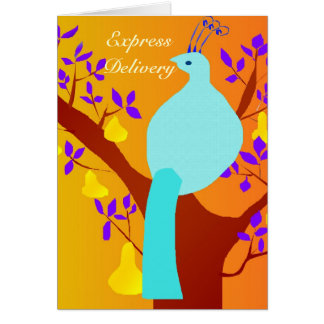 Uttrycklig leverans - flödande över överflöd hälsningskort