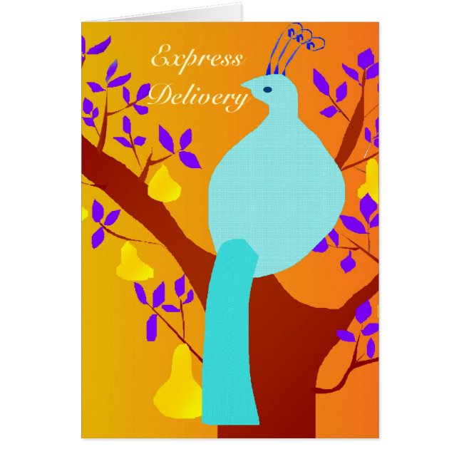 Uttrycklig leverans - flödande över överflöd hälsningskort (Framsidan)