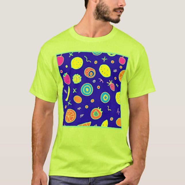 Uttrycklig nyfruktskonst Mönster T Shirt (Framsida)