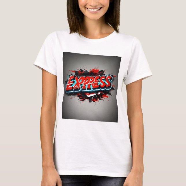 Uttrycklig : Ord Express-konstruktionen T Shirt (Framsida)