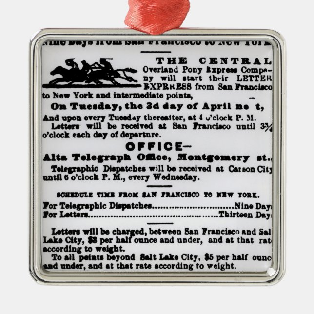 Uttrycklig ponny, nio dagar julgransprydnad metall (Framsidan)