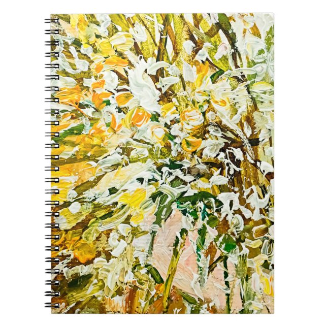 Uttrycklig präglad färg på arbetsyta, skapat med anteckningsbok (Framsidan)