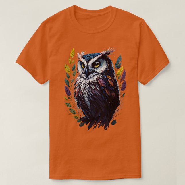 Uttrycklig Uggla-design med WatercolorStyle T Shirt (Design framsida)