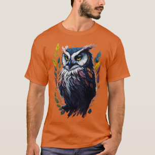 Uttrycklig Uggla-design med WatercolorStyle T Shirt