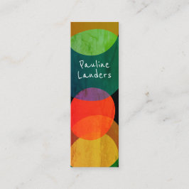 Uttryckliga cirkulära former mini visitkort