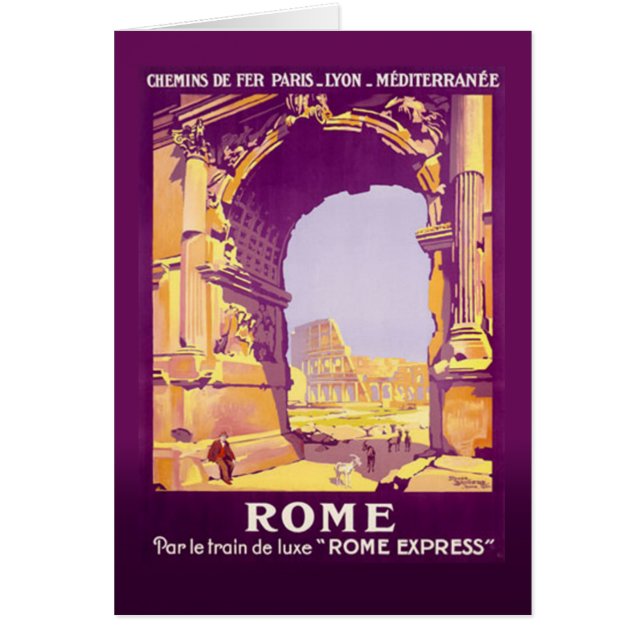 Uttryckliga Rome Hälsningskort (Framsidan)