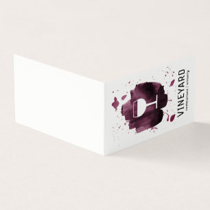 Uttryckligt borstat Struktur/Vin-glas Visitkort