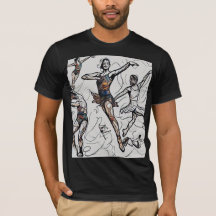 Uttryckligt Dance Stilar Black & White T-Shirt