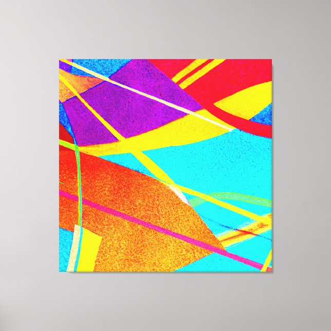 Uttryckligt Färg Mönster Canvastryck (Framsida)