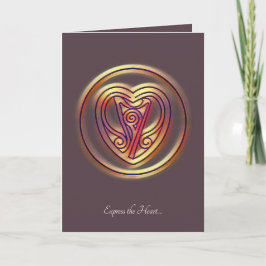 Uttryckligt hjärtan - Gauguin3 - konstkort Kort