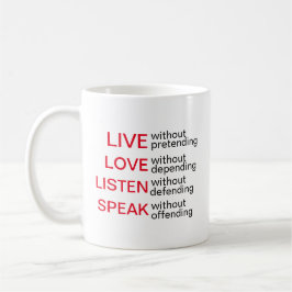 Uttryckligt Mugg Live, Kärlek, lyssna, tala