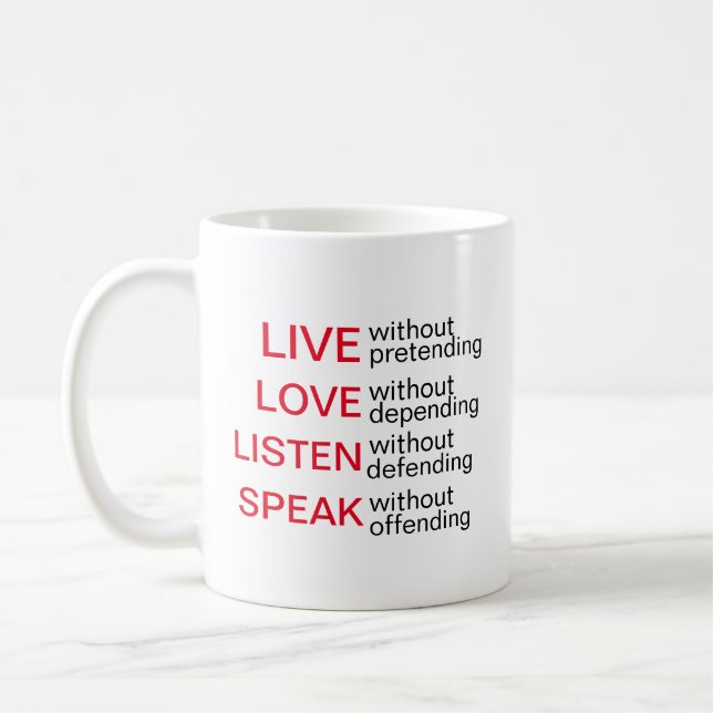 Uttryckligt Mugg Live, Kärlek, lyssna, tala (Vänster)