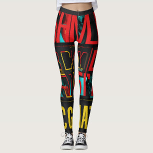 Uttryckligt Stil: Allt-över-utskrift - design Leggings