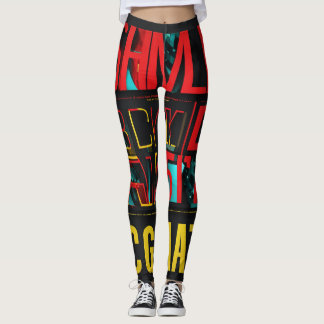 Uttryckligt Stil: Allt-över-utskrift - design Leggings