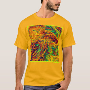 Uttryckligt Vibrant Färg Mönster T Shirt