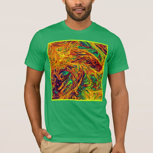 Uttryckligt Vibrant Färg Mönster T Shirt (Framsida)