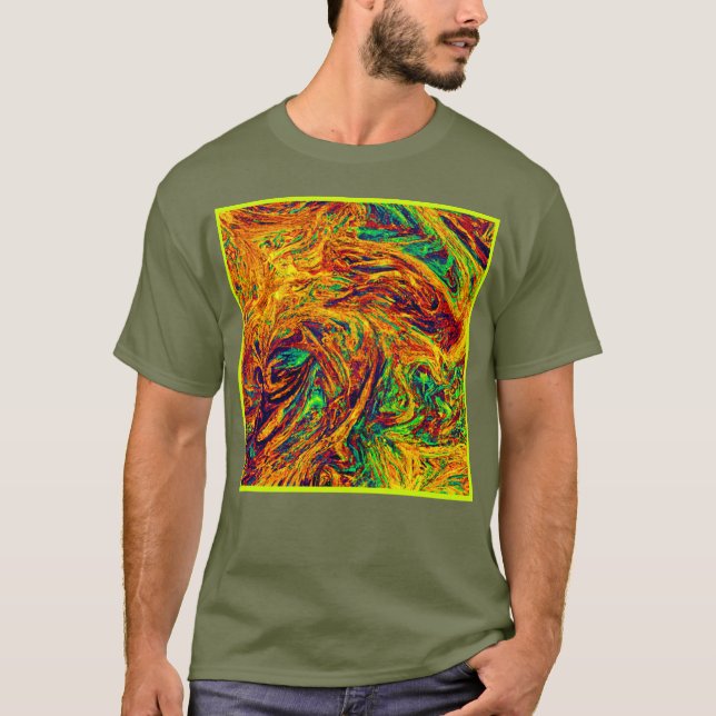 Uttryckligt Vibrant Färg Mönster T Shirt (Framsida)