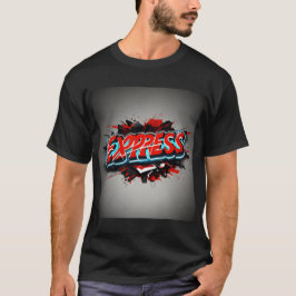 Uttrycksemblem: Manar-skjorta med Express Logotyp T Shirt