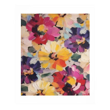 Uttrycksfull Abstrakt Blomsterkonst