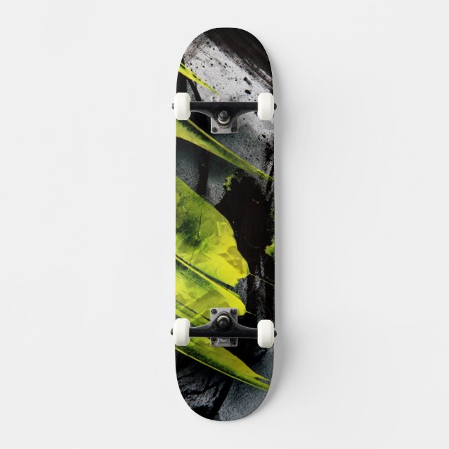 Uttrycksfull Grungestruktur borstar slår Skateboard Bräda 19,5 Cm (Framsida)