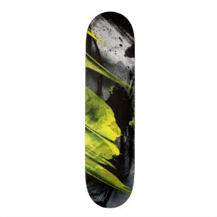 Uttrycksfull Grungestruktur borstar slår Skateboard Bräda 19,5 Cm