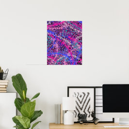 Uttrycksfull splatterkonst poster