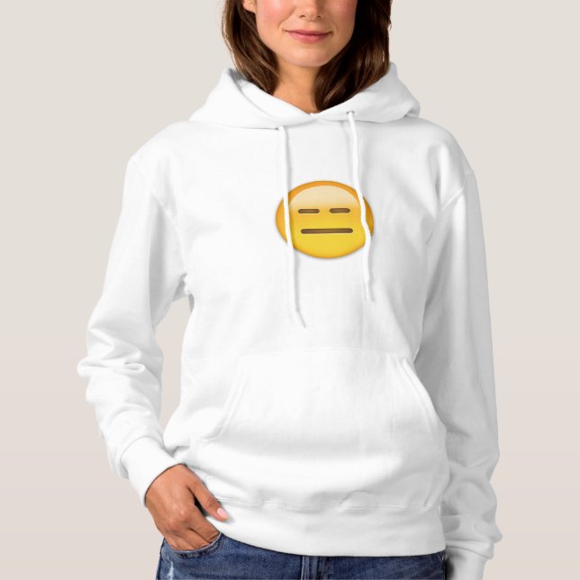 Uttryckslös Ansikte Emoji Tröja (Framsida)