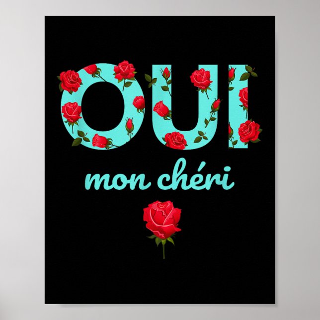 Uttrycksofferter för Fransk av Oui Mon Cheri-Coola Poster (Framsidan)
