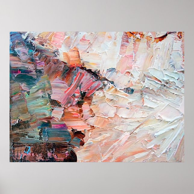Uttryckspräglade pastyoljefärger och liknande. poster (Framsidan)