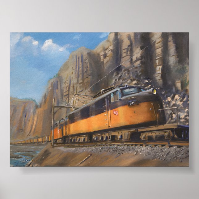 Uttryckt i fjolåret: Nostalgic Railroad Poster (Framsidan)