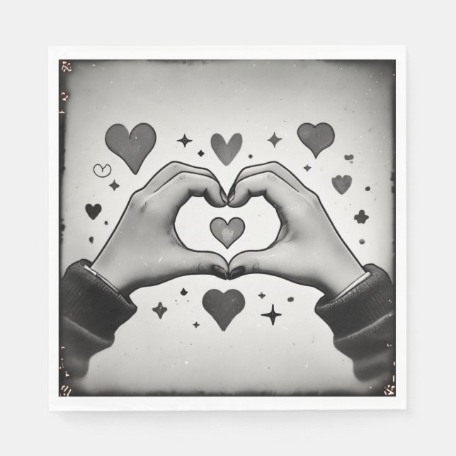 uttryckte mitt hjärta pappersservett (Framsidan)