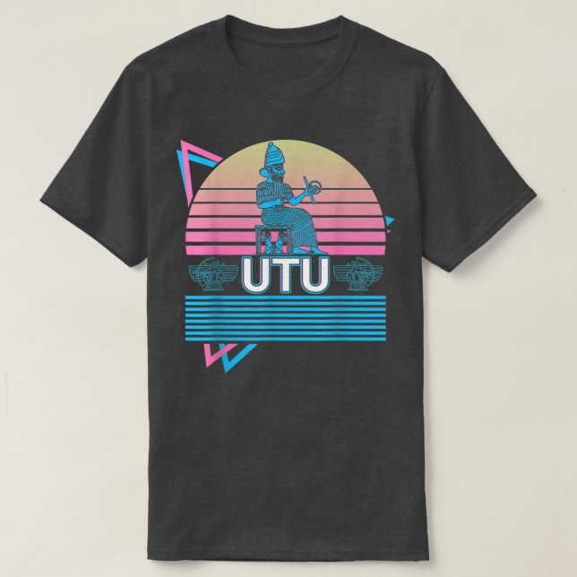 Utu Ancient Gud Sumerian Mythology Gudom T Shirt (Design framsida)