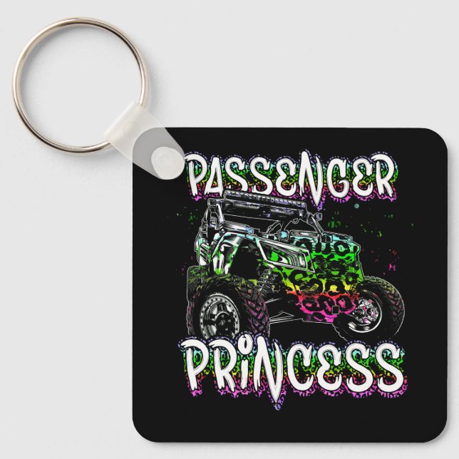 Utv Passenger Princess Älskare Utv Sxs Riding Dirt Nyckelring (Framsida)