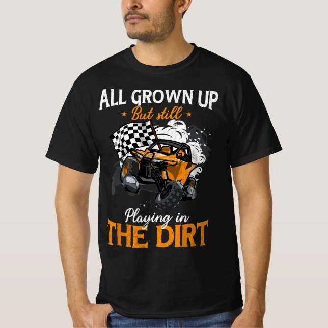 UTV-uppspelning i UTV Dirt Offroad SXS Tävla Qua T Shirt (Framsida)