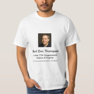 Utvald Doc Thompson, till det 17th området av VA Tee Shirt