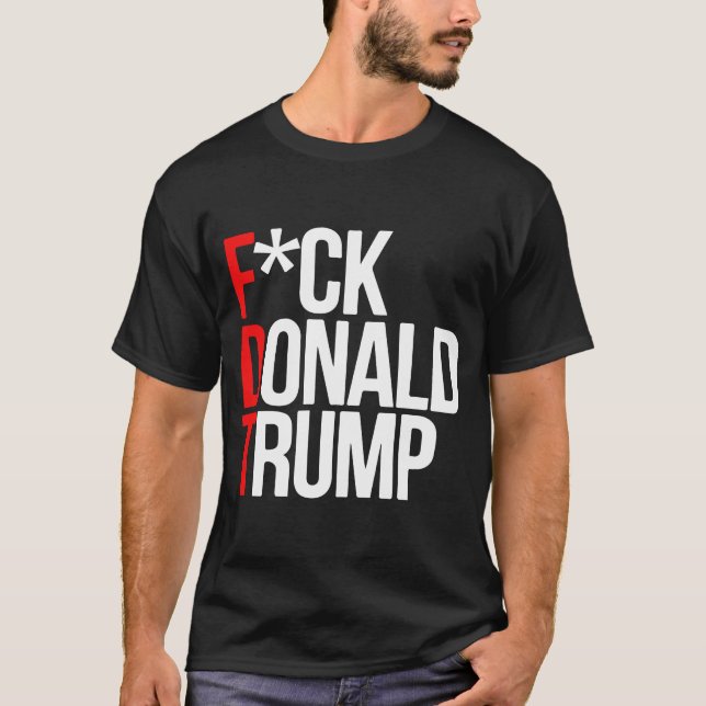 UTVALD DONALD TRUMP FDT YG NIPSEY HUSSLE T SHIRT (Framsida)