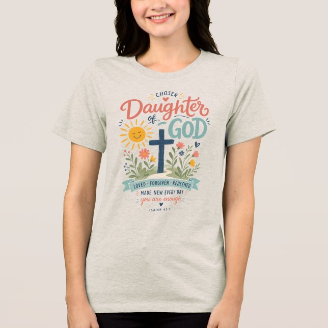 Utvald dotter av Gud T Shirt (Framsida)