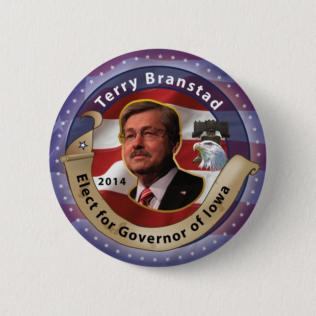 Utvald frotté Branstad för regulatorn av Iowa - Knapp (Framsida)